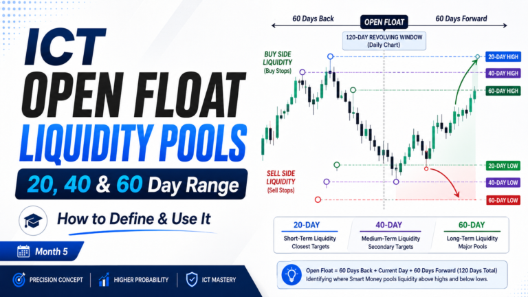 Defining Open Float Liquidity Pools in ICT Trading