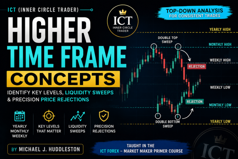 Higher Time Frame Concepts in ICT Trading