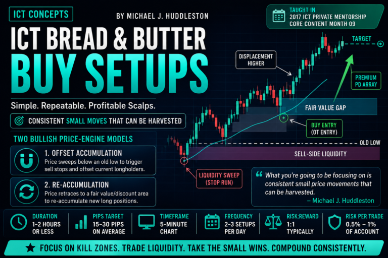 ICT Bread & Butter Buy Setups - A Practical Guide to Bullish Scalping Opportunities