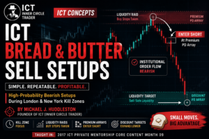 ICT Bread & Butter Sell Setups – A Practical Guide to Bearish Intraday Scalping
