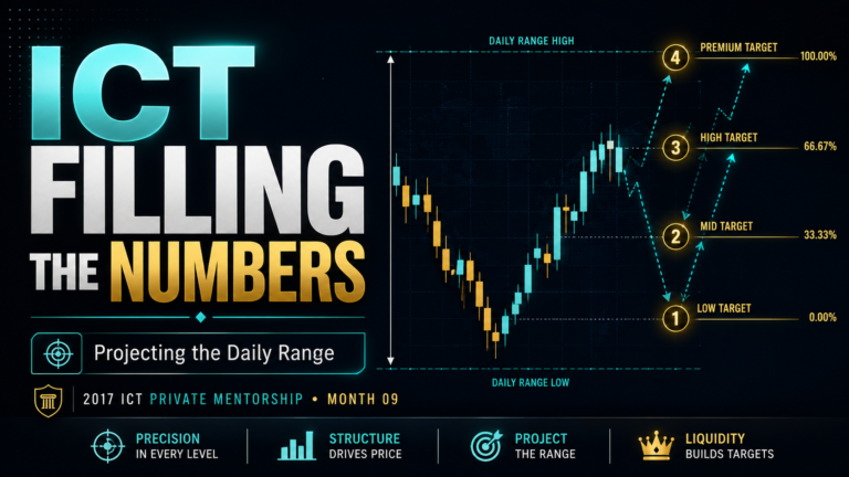 ICT Filling The Numbers Concept- How to Project the Daily Range