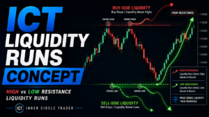 ICT Liquidity Runs Concept: High and Low Resistance Liquidity Explained (Ep – 7)