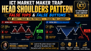 ICT Market Maker Trap Head Shoulders Pattern Concept: How Retail Chart Patterns Become Liquidity Traps (Ep – 8)