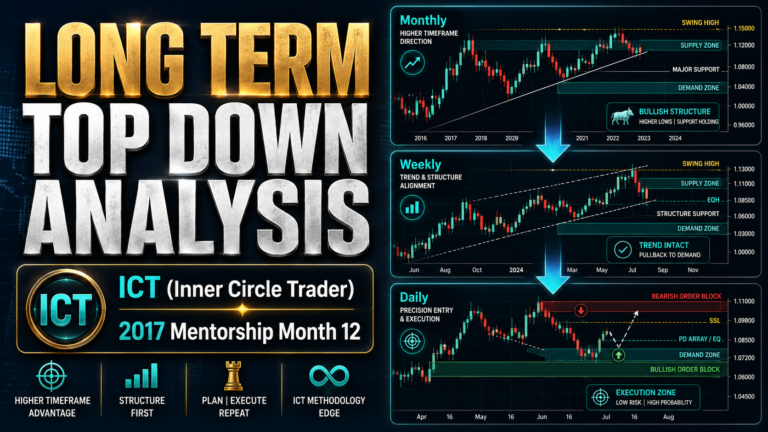 Long Term Top Down Analysis- The ICT Monthly Framework for Market Bias