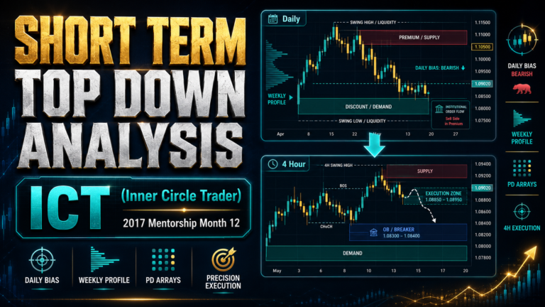 Short Term Top Down Analysis: The ICT Daily-to-4-Hour Framework