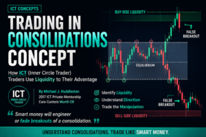 Trading In Consolidations Concept: How ICT Traders Read Sideways Price Action